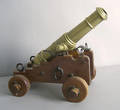 Brass signal cannon