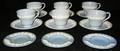 040192 WEDGWOOD DEMITASSE CUPS  SAUCERS SIX SETS