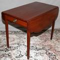 090254 19TH CENTURY AMERICAN MAHOGANY PEMBROKE TABLE