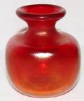 081260 BRIAN LONSWAY ART GLASS BUD VASE 1977 H 3