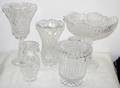 080187 CRYSTAL COMPOTE VASES  TABLEWARE MODERN 5