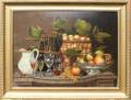 072185 OIL ON CANVAS C 1860 27 X 35 STILL LIFE