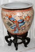 071276 CHINESE CERAMIC JARDINIRE H 18 DIA 18