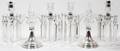 070211 HAWKES STERLING  GLASS GIRANDOLES PAIR