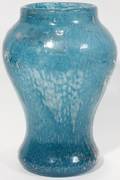 070201 ART GLASS HAND BLOWN VASE H 9 DIA 6