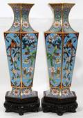 062285 CHINESE VASES PAIR H 12 12 D 5