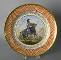 Meissen painted porcelain plate