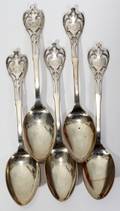 061289 WATSON PUTNAM PATTERN STERLING TEASPOONS 5
