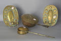 Group of brass to include chestnut roaster