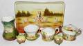 050242 ROYAL BAYREUTH ANIMAL SCENE PORCELAIN GROUPING
