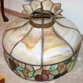 040205 LEADED GLASS FLOWER STYLE CHANDELIERSHADE