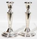 080204 STERLING CANDLESTICKS PAIR H 7