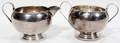 080203 HAMILTON STERLING SILVER CREAMER  SUGAR 2 PCS