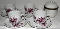 071306 NYMPHENBURG PORCELAIN CUPS  SAUCERS 4 SETS