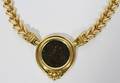 062344 ANCIENT COIN  18KT YELLOW GOLD NECKLACE L 16