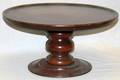 061326 MAHOGANY REVOLVING TABLE TOP LAZY SUSAN H 9