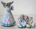 Two Lladro figures of an angel