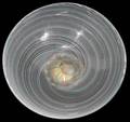 051357 MURANO GLASS MEZZA FILIGRANA PATTERN BOWL