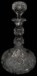 051354 BRILLIANT CUT GLASS DECANTER C 1900