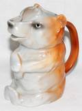 050286 ROYAL BAYREUTH BEAR PORCELAIN PITCHER C 1900
