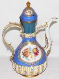 042312 MEISSEN PORCELAIN COFFEE POT H 13 L 9 12