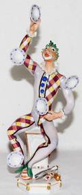 042306 MEISSEN PORCELAIN FIGURE OF A JUGGLER
