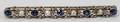 041328 SAPPHIRE  SEED PEARL BAR PIN EARLY 20TH C