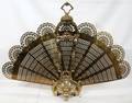 041313 BRASS FANFORM FIRE SCREEN H 31