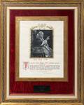 040250 POPE JOHN XXIII SIGNED BLESSING AND PHOTOGRAPH