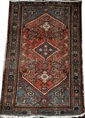 080262 HAMADAN ORIENTAL RUG C 1930 44 X 29 IRAN