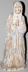 072253 MARIAN OWCZARSKI WOOD SCULPTURE 45 X 18 X 11