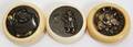 052317 JAPANESE MIXED METAL  IVORY BUTTONS 19TH C