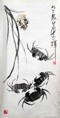 052315 CHINESE WATERCOLOR AND INK SCROLL IMAGE H 38