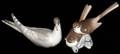 051370 LLADRO PORCELAIN FIGURES OF BIRDS 2 H 6  7