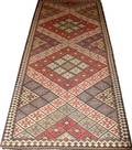 050329 KILIM WOOL ORIENTAL RUG MID 20TH C 11 2 X