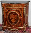 032291 BRONZE ORMOLU  MARBLE CABINET H 40 W 41