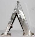 082306 MARIAN OWCZARSKI METAL SCULPTURE 18 X 18 X 3