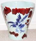 072312 CHINESE GLAZED POTTERY JARDINIRE MODERN H 15