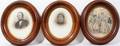 071406 VICTORIAN WALNUT FRAMES LOT OF 3 13 X 11