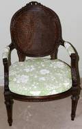 071374 FRENCH LOUIS XVI STYLE ARMCHAIR