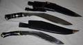 070310 NEPALESE KUKRI KNIVES 2 PCS L 10  12 BLADES