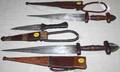 070306 NORTH AFRICAN SLEEVE KNIVES 19TH C 3 PCS