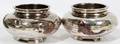 052353 JAPANESE MIXED METAL SILVER OPEN SALTS PAIR