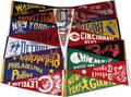 050363 MAJOR LEAGUE BASEBALL FELT PENNANTS 17 H 12