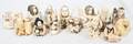 032325 CHINESE CARVED IVORY FIGURE GROUPING 14 PIECES