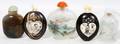 032311 CHINESE ORIENTAL SNUFF BOTTLES FIVE H 23