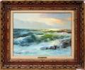 082328 RICCI OIL ON CANVAS 12 X 16 SEASCAPE