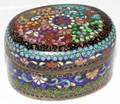 081437 CHINESE CLOISONN BOX LATE 19TH C H 1 14