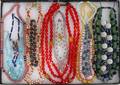080357 COSTUME JEWELRY NECKLACE COLLECTION 14 PIECES