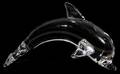 072337 STEUBEN GLASS PORPOISE H 3 34 L 6 14